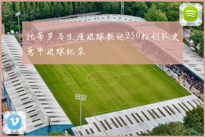 托蒂罗马生涯进球数达250粒创队史意甲进球纪录